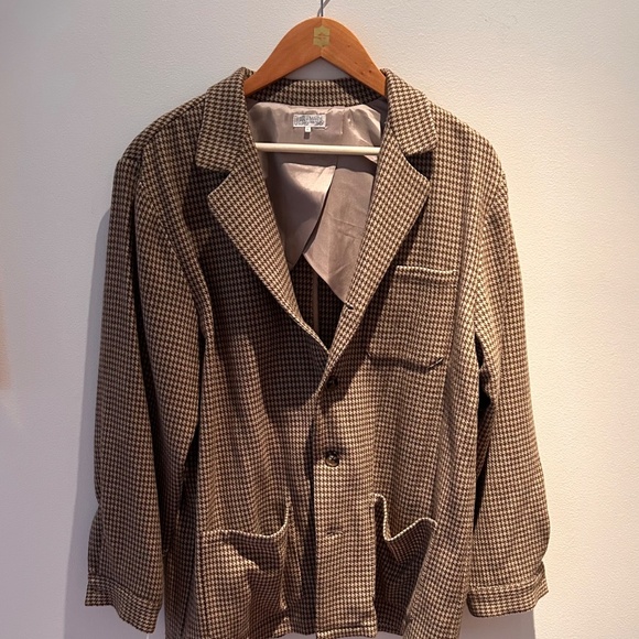 Men's Houndstooth Shirt Jacket - Picture 3 of 4